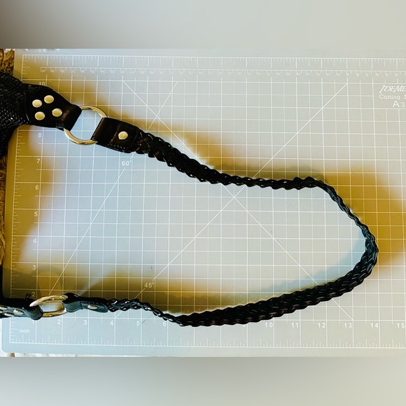 Vintage Black Mesh WHITING DAVIS Hand Bag Purse - Picture 6 of 17